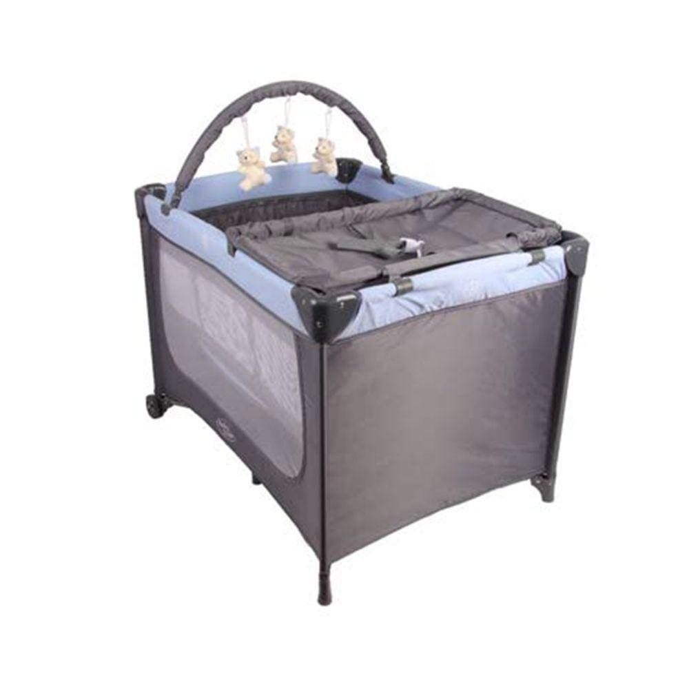 Berço Joly Trocador Desmontável Mobile Baby Style Azul