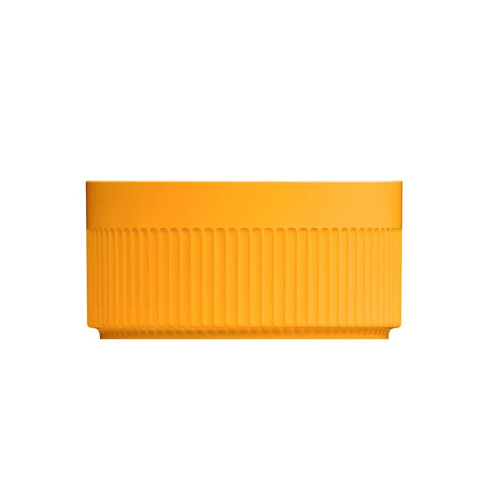 Ramekin Canelado 1,2 Litros Porcelana Amarelo Germer