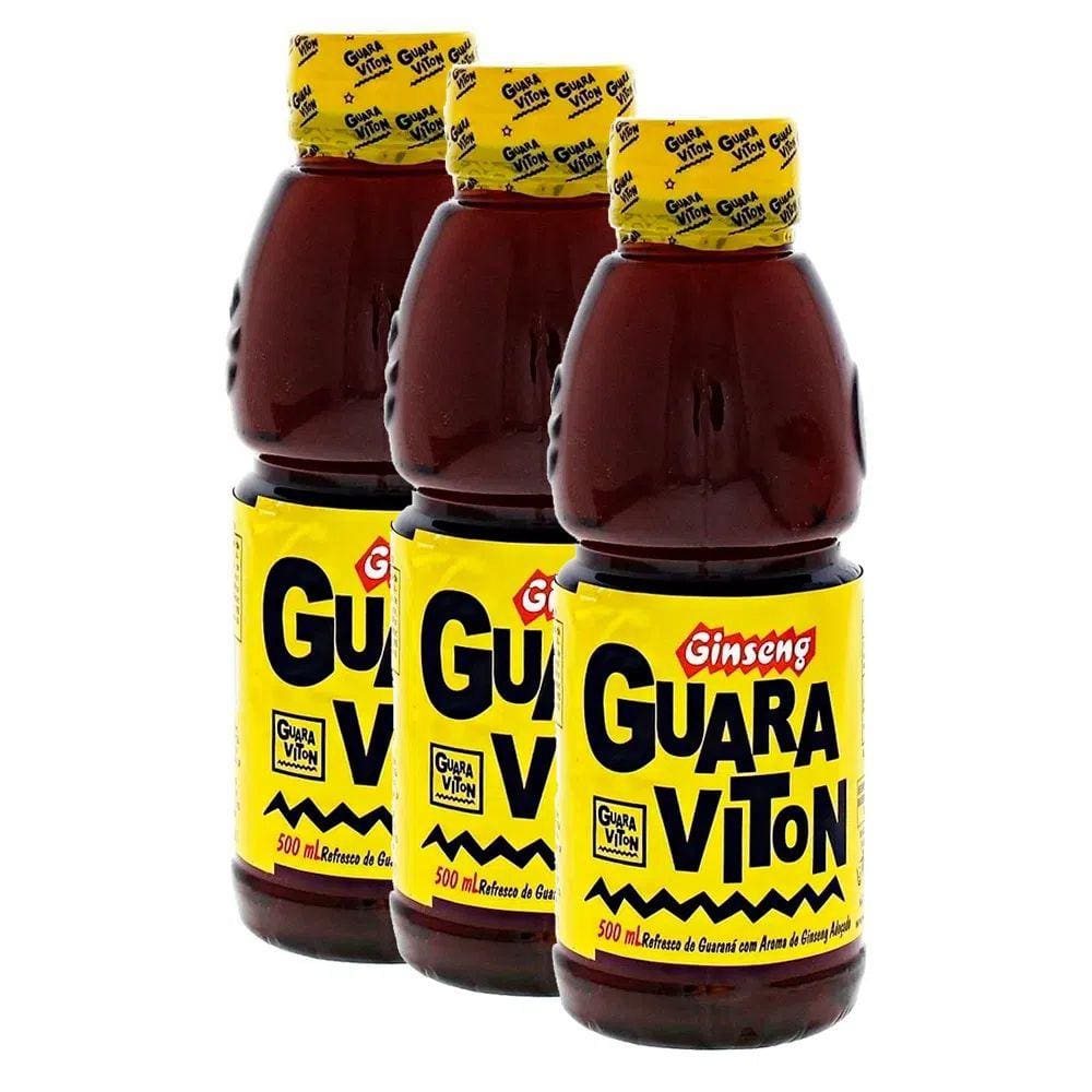 Kit 3 Guaraviton Ginseng 500ml