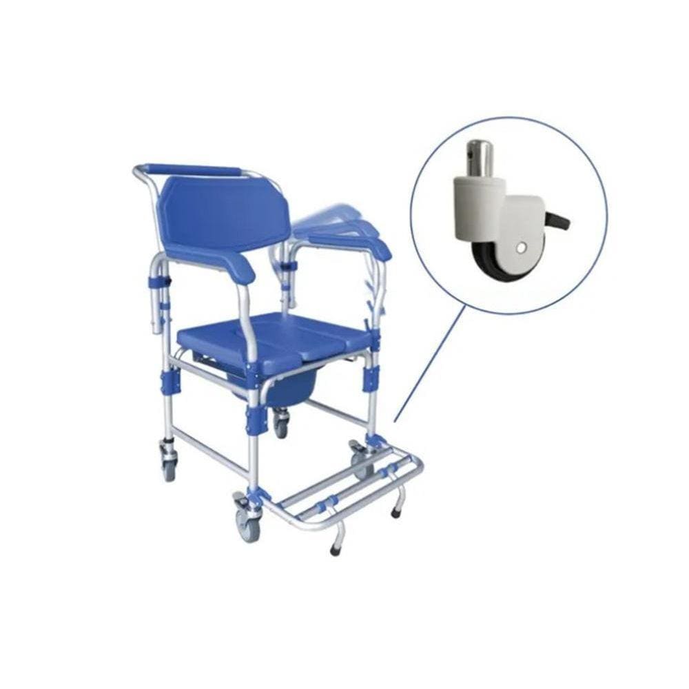 Cadeira de banho adulto aluminio 150kg D60 Dellamed
