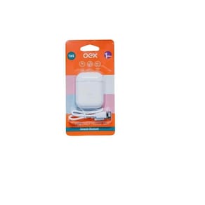 Fone de ouvido candy tws bluetooth 5.0 branco - oex