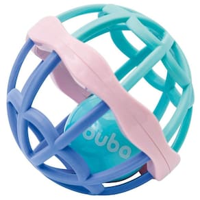 Brinquedo Interativo Infantil Desenvolvimento do Bebê +3 Meses Baby Ball Cute Colors Buba