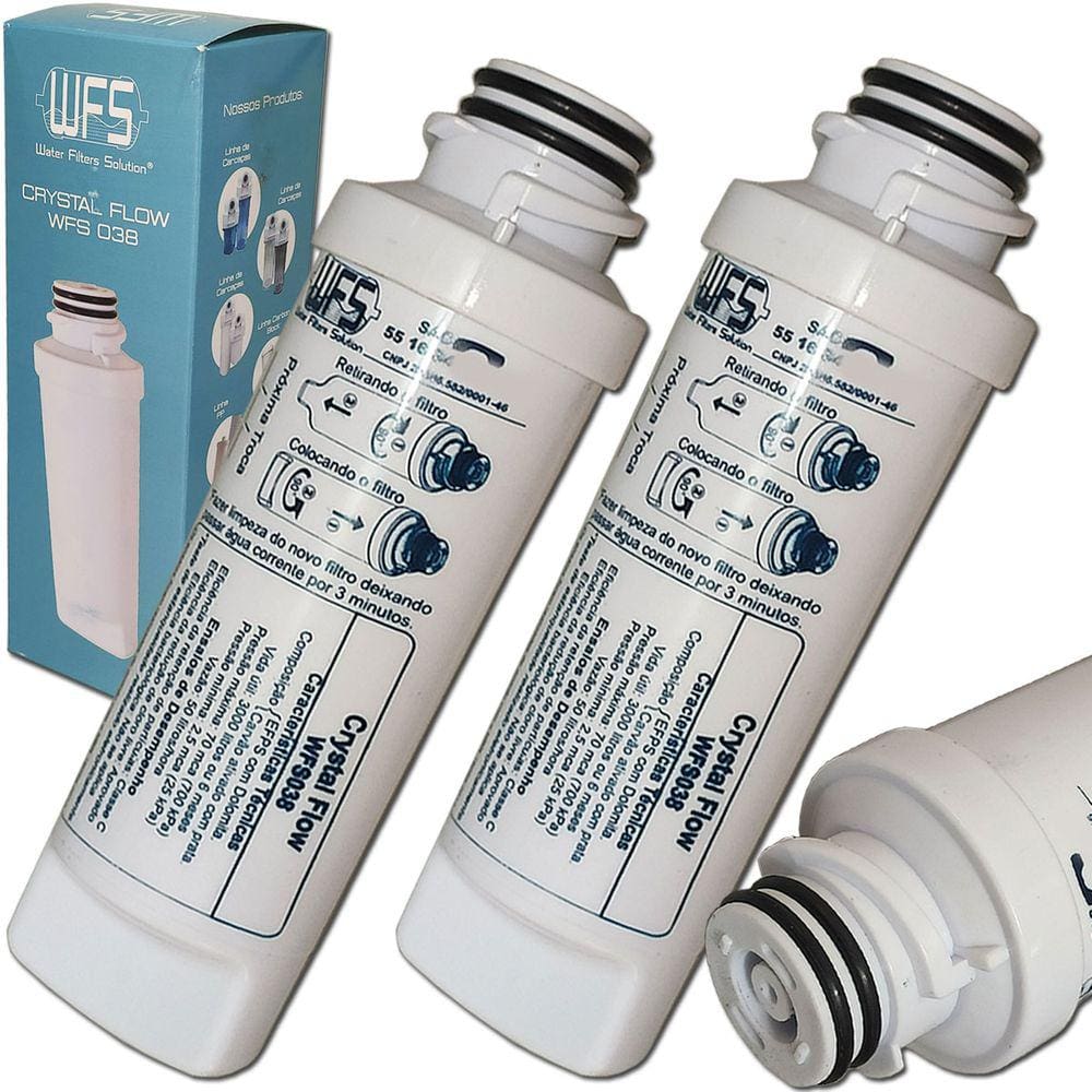 Kit 2 Refil Filtro Philco Compatível Purificador Agua PBE04 PBE05 Ph20 Aqua PBE04BF PBE05CF