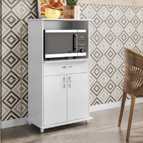 Armário Balcão Para Cozinha Multiuso Notavel NT 3070 2 Portas 1 Gaveta Branco