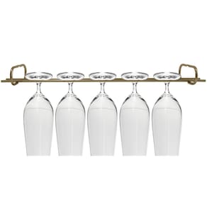 Suporte Para Pendurar Taças 42cm Organizador Porta Taças Suspenso Dourado