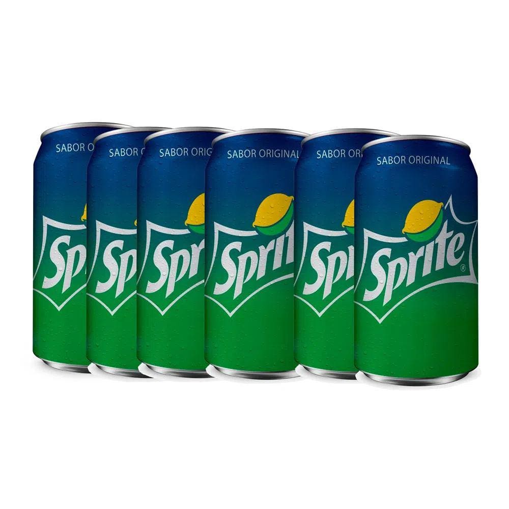 Kit 6 Refrigerante Sprite Lata 350ml
