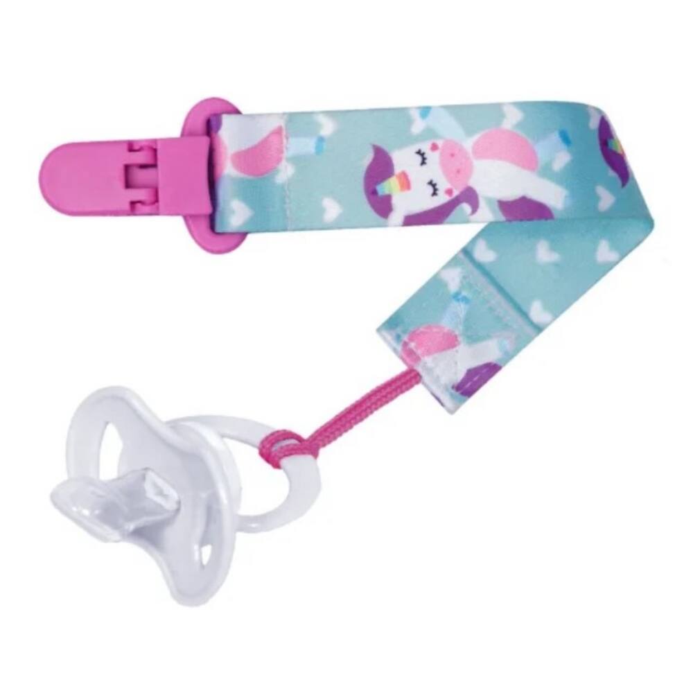 Prendedor De Chupeta Unicornio p/ bebe infantil - Buba