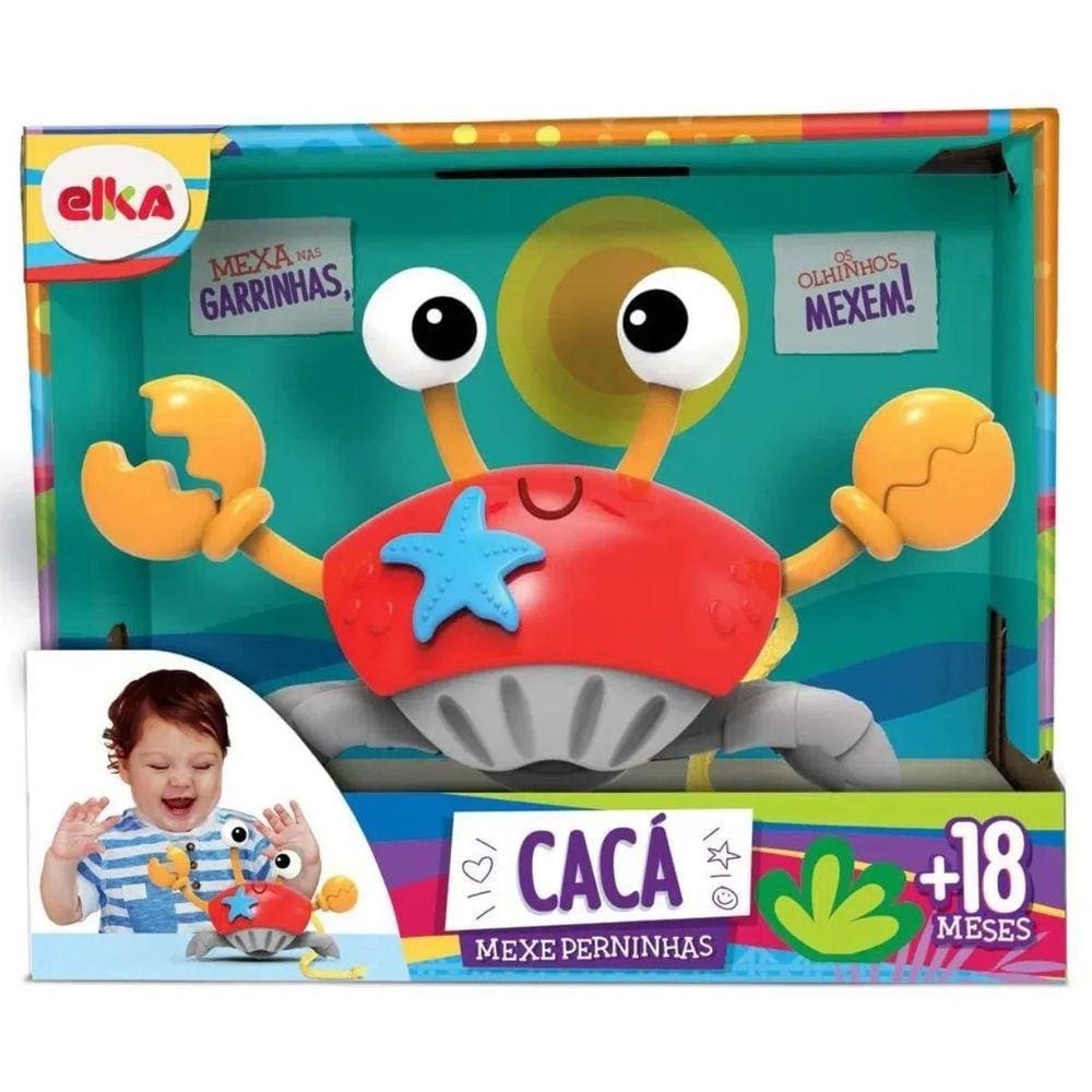 Brinquedo Para Bebê Carangueijo Cacá Mexe Perninhas Elka