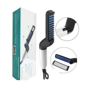 Chapinha Escova Quente Barba Cabelo Masculino Pente Bivolt
