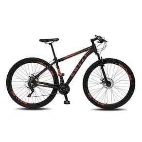 Bicicleta Colli 532/72 Aro-29 Dupla Suspensão 21 Marchas Preto/Laranja