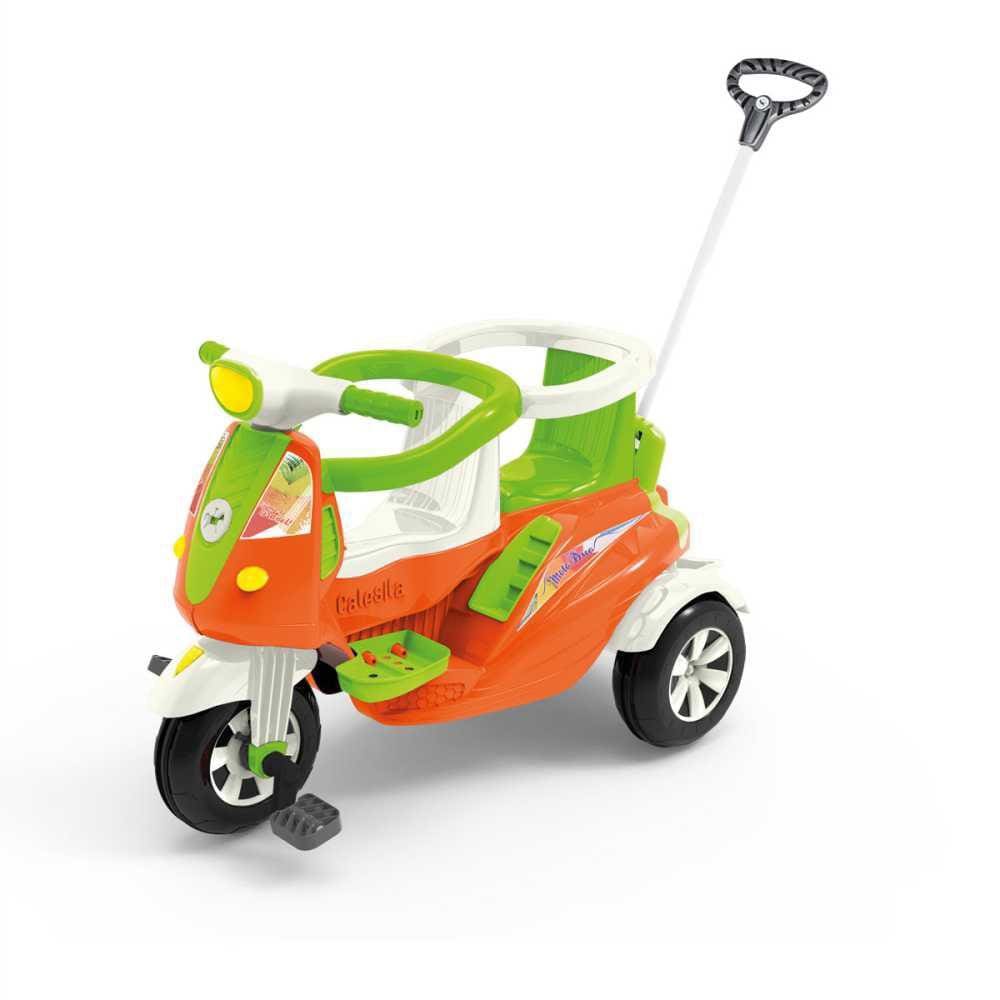 Carrinho de Passeio e Pedal Infantil Moto Duo 1037 Calesita