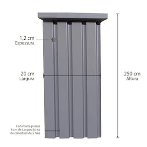 Revestimento de Madeira Cinza 5x1,5x250cm Casablanca - caixa com 0,5 Unidade -  Cinza