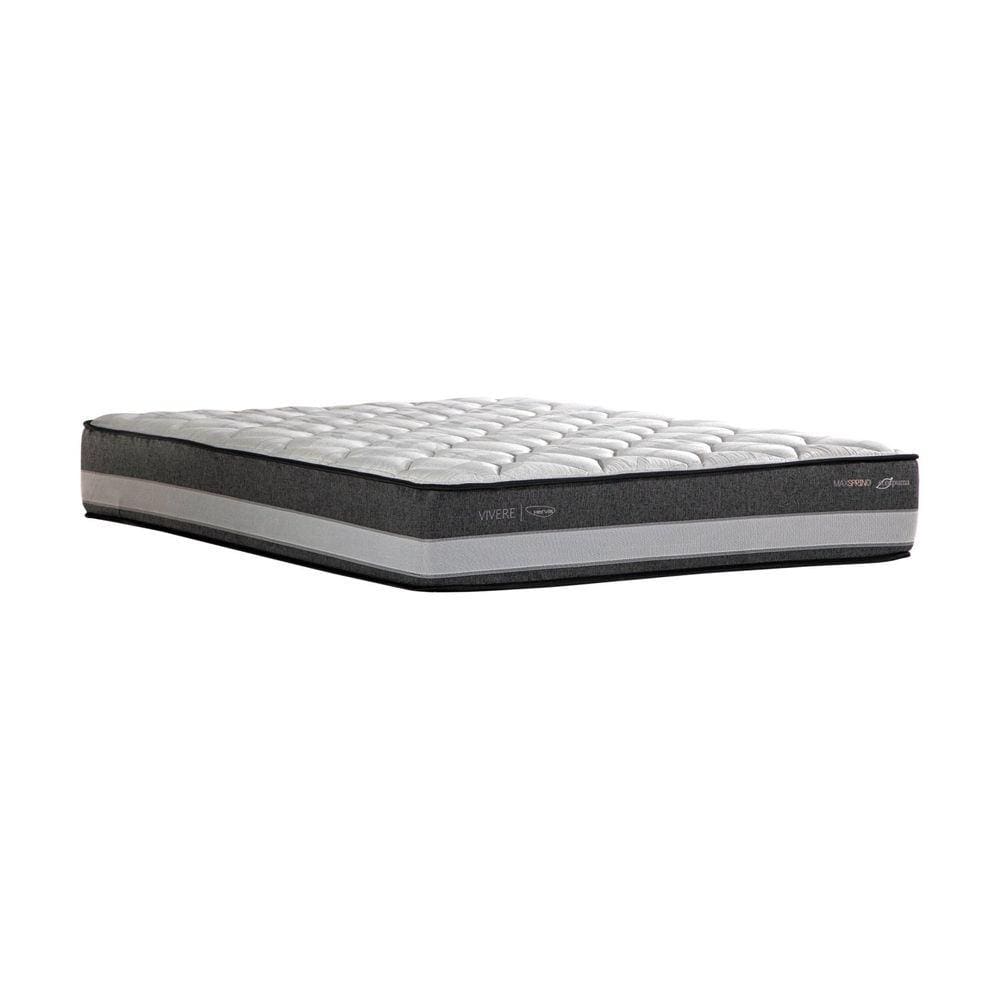 Colchão Mola Maxspring Madri 158x198x27cm One Side Pillow Herval Branco/Cinza