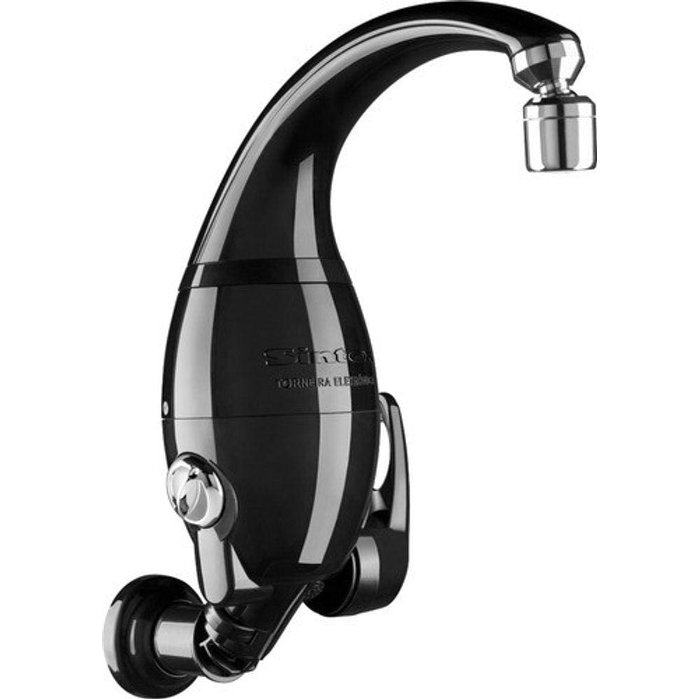 Torneira Elétrica Eletrônica Preta 127v 5.400w Tel170 Sintex