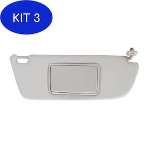 Kit 3 Quebra Sol Corsa 02-12 Montana 03-12 Cinza Lado
