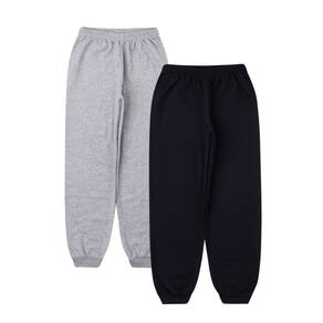 Kit 2 un. Calça Moletom Infantil Flanelada com Punho, Juvenil Tradicional