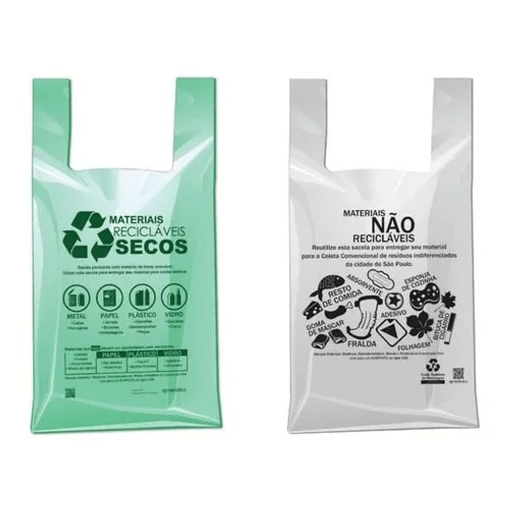 Sacola Plástica padrão Prefeitura Cinza 48x55 c/ 500 unidades Altaplast