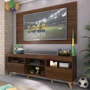 Rack c/ Painel TV 65” Retrô Holanda Multimóveis BR3133 Duna/Natural