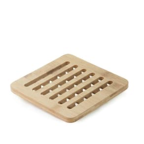 Descanso de Panela Quadrado Ecokitchen Bambu 15x15 cm - Mimo Style - BM19139