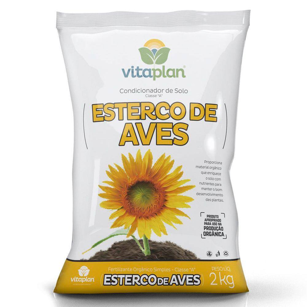 Saco Fertilizante Vitaplan Esterco de Aves