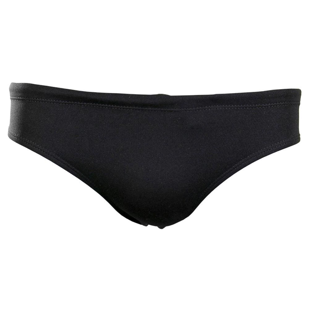 Sunga Slip Lateral Fina (7 cm) Pé na Água Preta Helanca - H001