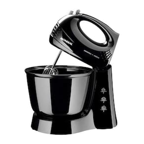 Batedeira Mondial B-44 Prática Com 3 Velocidades + Pulsar e 400W Preta