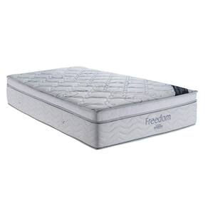 Colchão Casal 32cmx138cmx188cm com Molas Nanolastic Freedom Superpocket P52 Exclusive Ortobom Branco/Cinza