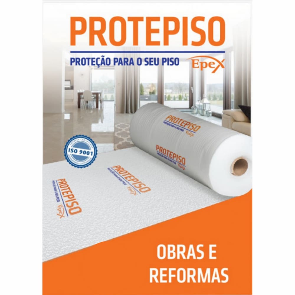 Manta Protepiso 2 mm (1,20 x 12m) 14,4 m2 - Rolo Epex