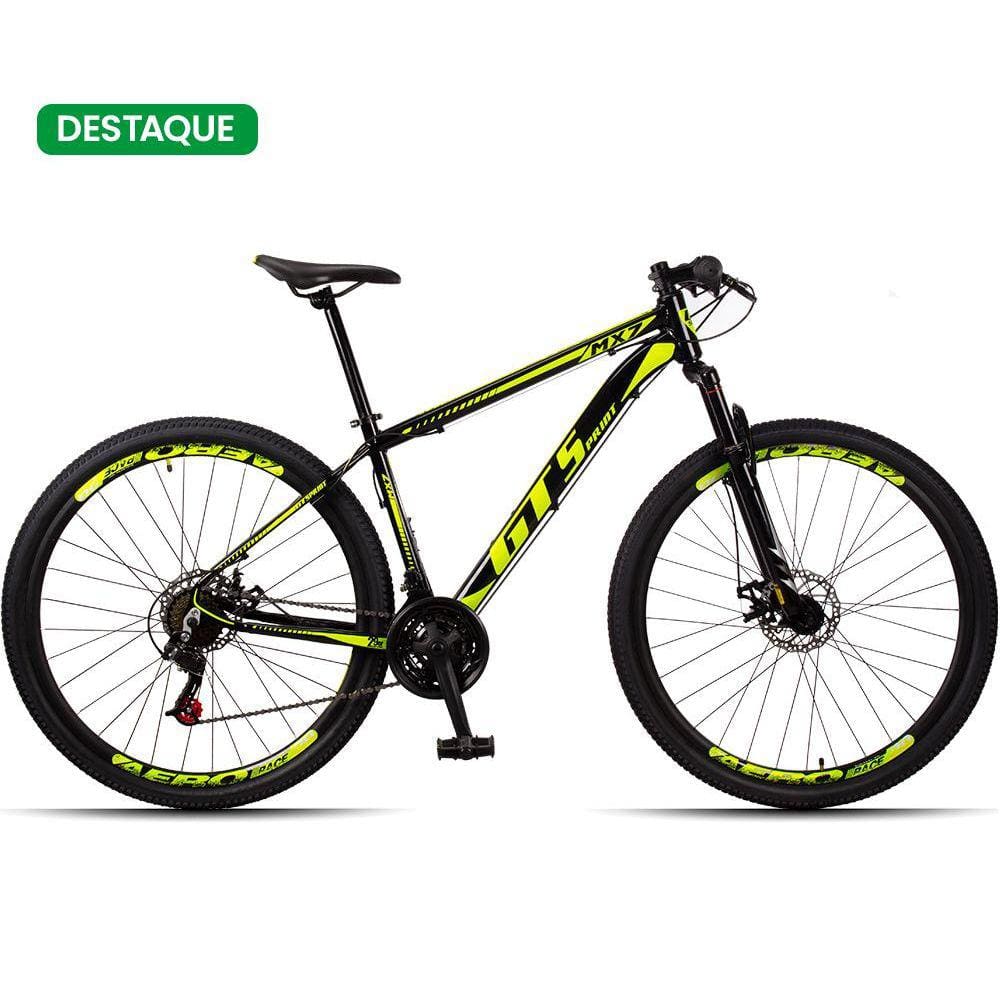 Bicicleta 29 GT Sprint MX7 21 Marchas Freio a Disco MTB Alumínio