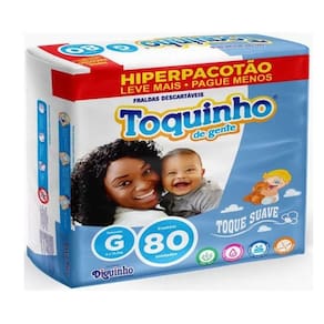 Fralda Inf Toquinho De Gente  Hiper G/80