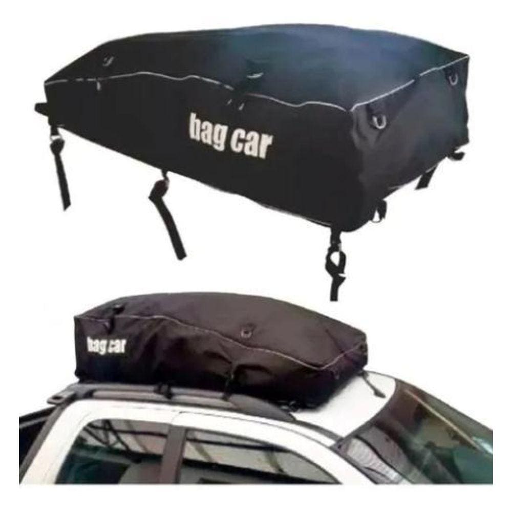 Bag Car Maleiro Para Teto 250 Litros Grande Preto Universal