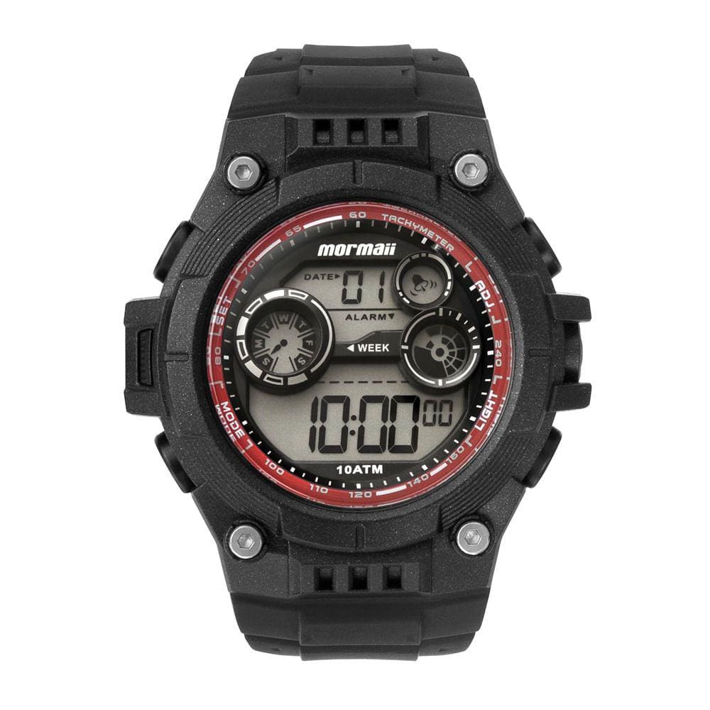 Relógio Mormaii Masculino Wave Preto - MOLCDAAQD/8P