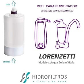 Kit 4 Refil Para Lorenzetti Acqua Bella E Vitale - Branco