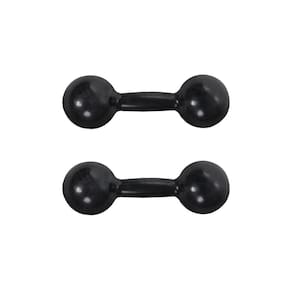 Par De Halter Bola Emborrachado 4Kg Academia Treino Ar Livre