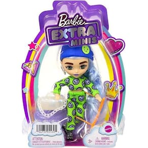 Barbie Extra Minis Cabelo Azul Gelo Mattel Hgp65