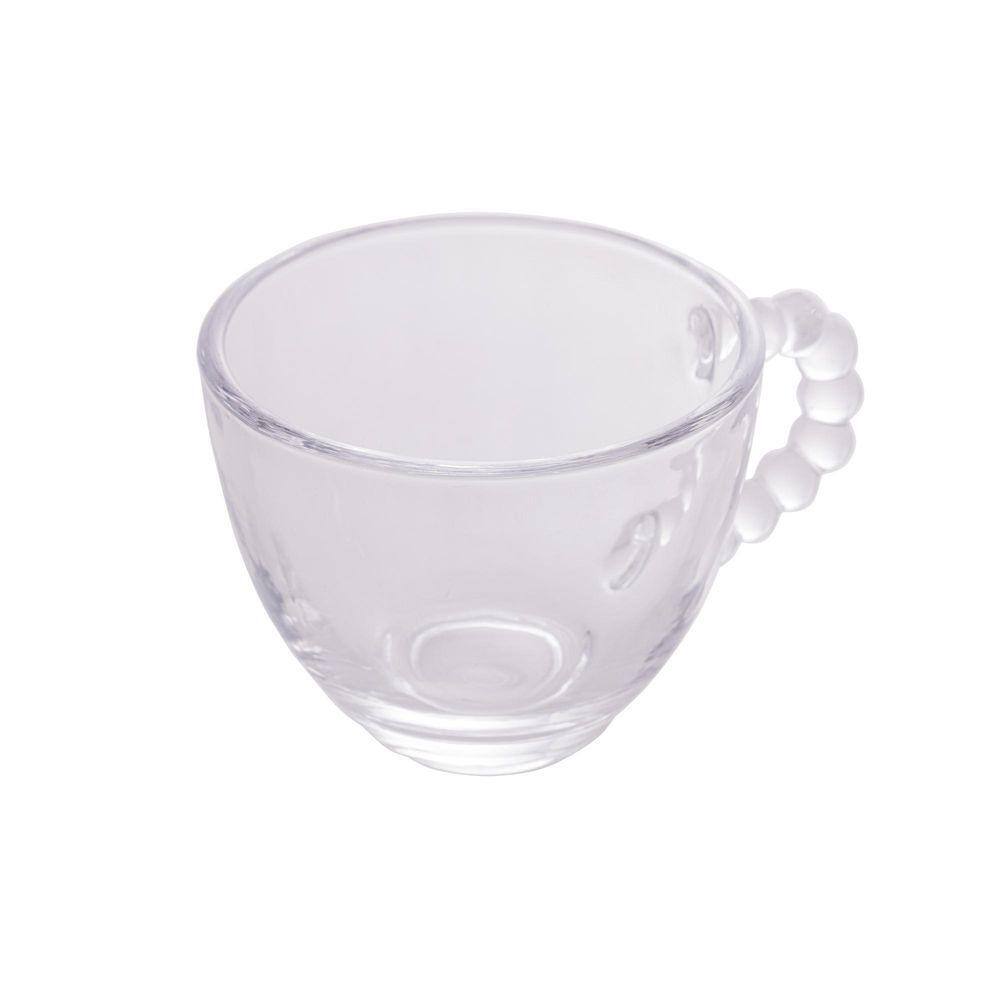 Conjunto 4 Xícaras Café Cristal S/Pires Pearl 80Ml - Wolff