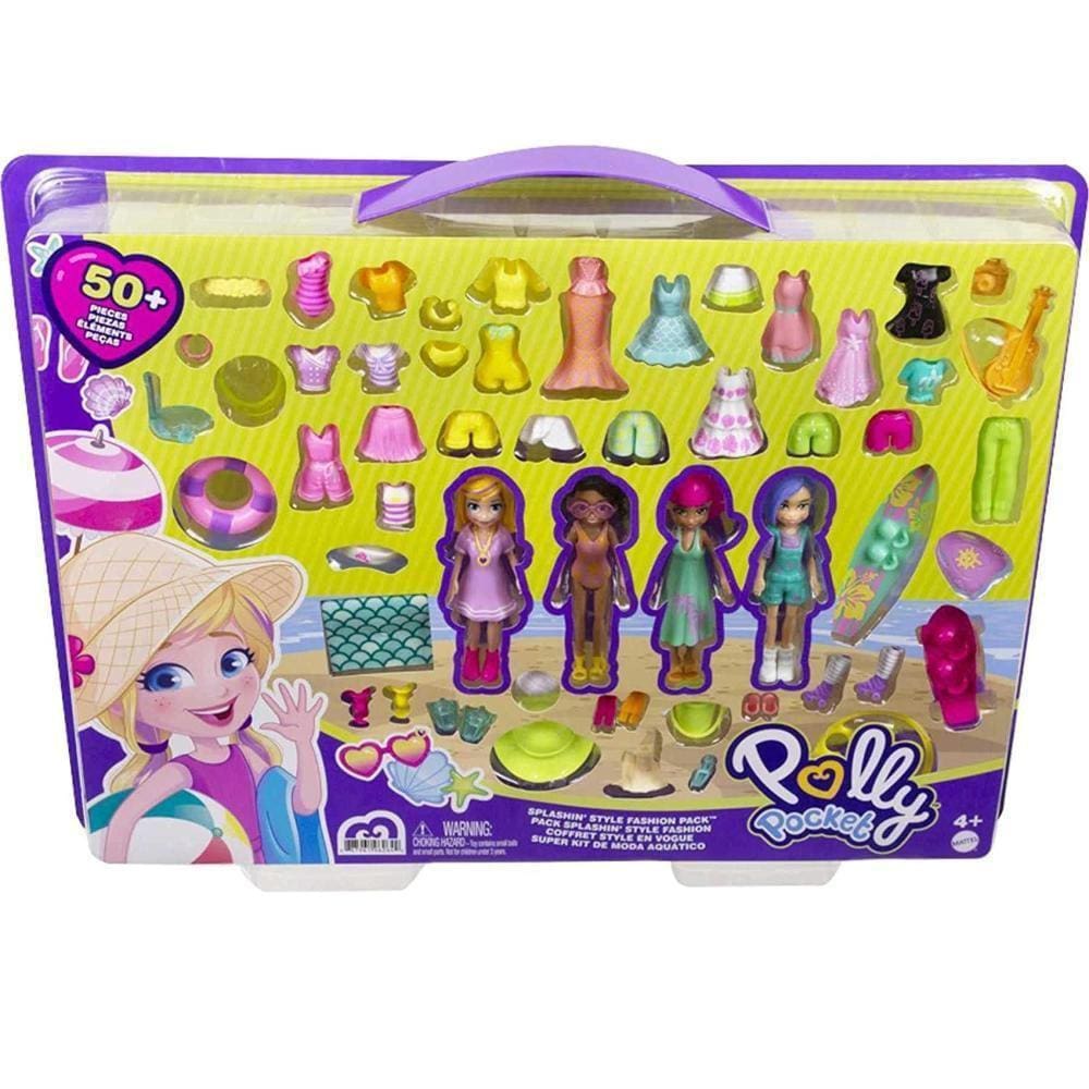 Kit De Moda Aquático Polly Pocket Mattel 50 Acessórios