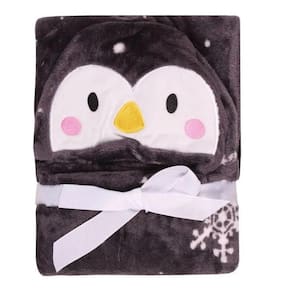 Manta Baby Com Capuz Pinguim Jolitex 75 Cm X 1,00 M