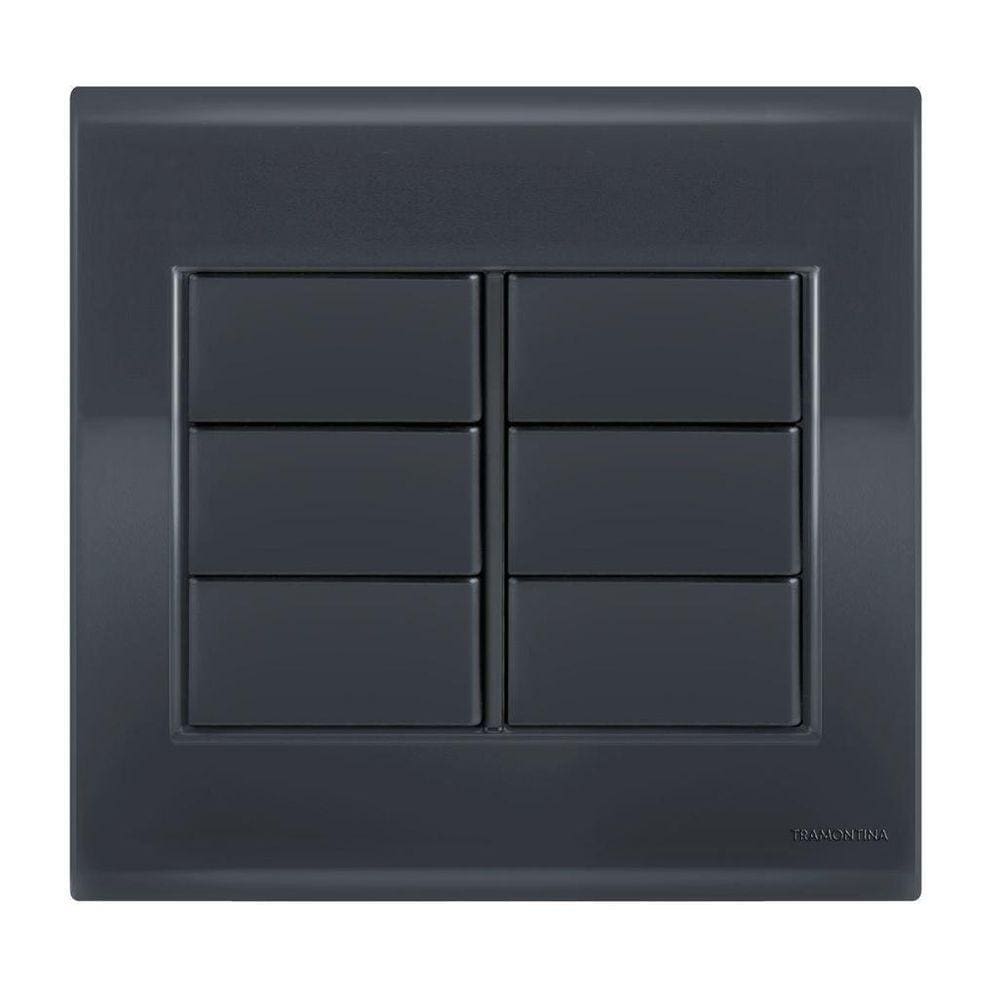 Placa Cega 4X4 - Tramontina Liz Grafite - Tlg040