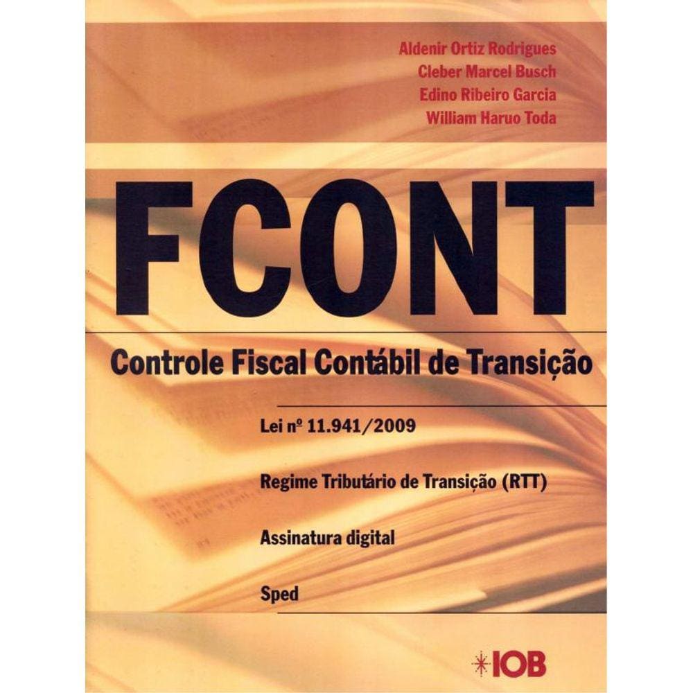 Fcont - Controle Fiscal Contabil De Transicao