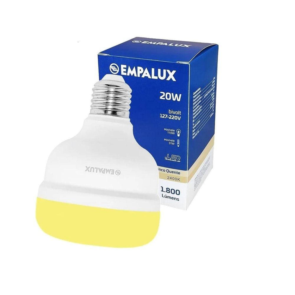 Lâmpada Bulbo Led 20W 2400K E27 Bivolt Empalux Al20622