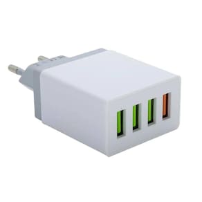 Carregador De Tomada 6.1A Com 4 Usb Branco - X-Cell