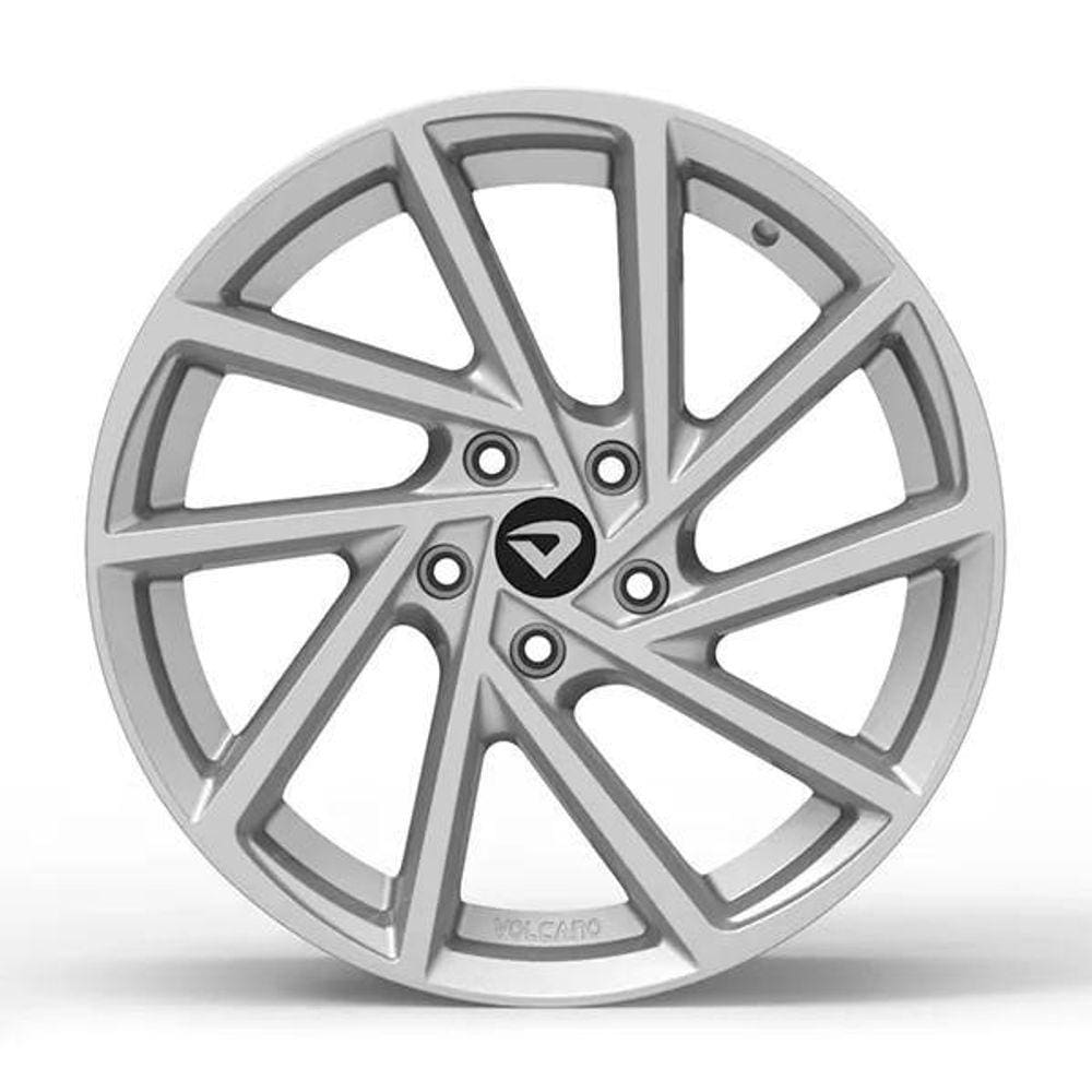 Roda R-Seven 18X6 4X100Mm Prata Brilhante Et40 Cb72,6Mm