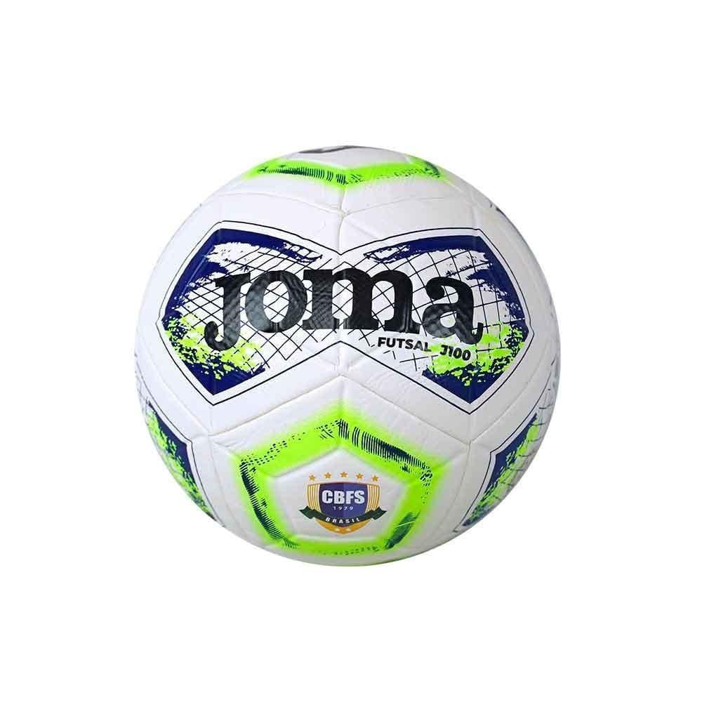 Bola De Futsal Furia Cbfs J100 Branco/Verde/Azul Joma