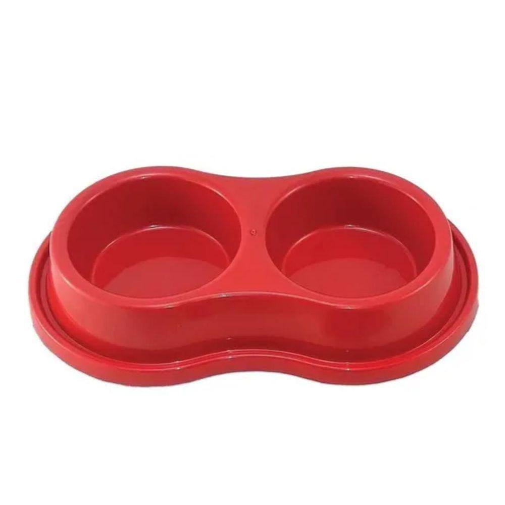 Comedouro Bebedouro Duplo Anti-Formigas Cão Gato Cachorro P