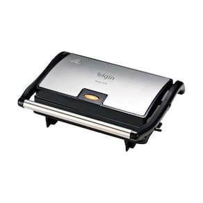 Mini Grill Antiaderente Taste Grill Elgin 800W Prata