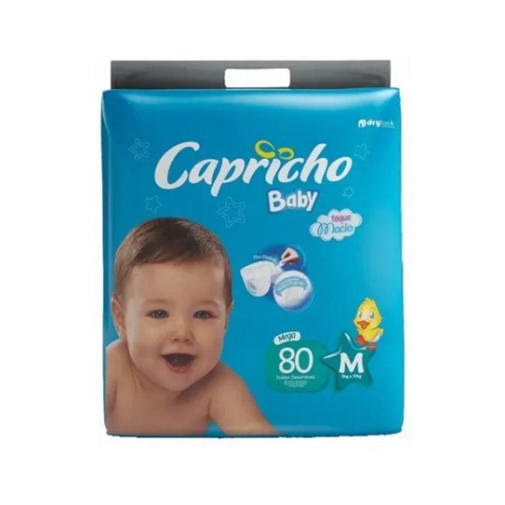 Fralda Inf Capricho Baby Mega M C/80