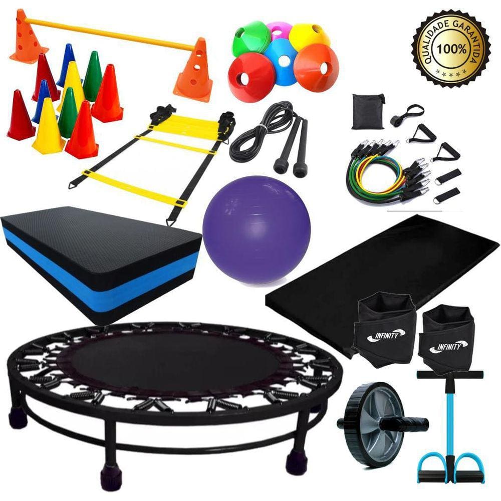 Kit Treino Funcional Completo Para Exercício Aeróbico
