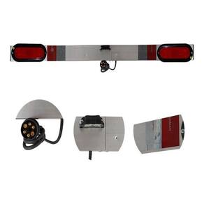 Régua Sinalizadora Blindada Transbike Luz Led Rubi