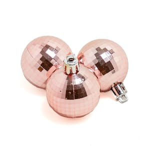 Tubo Bola Natal Le 8cm com 6 Unidades Rosé Gold